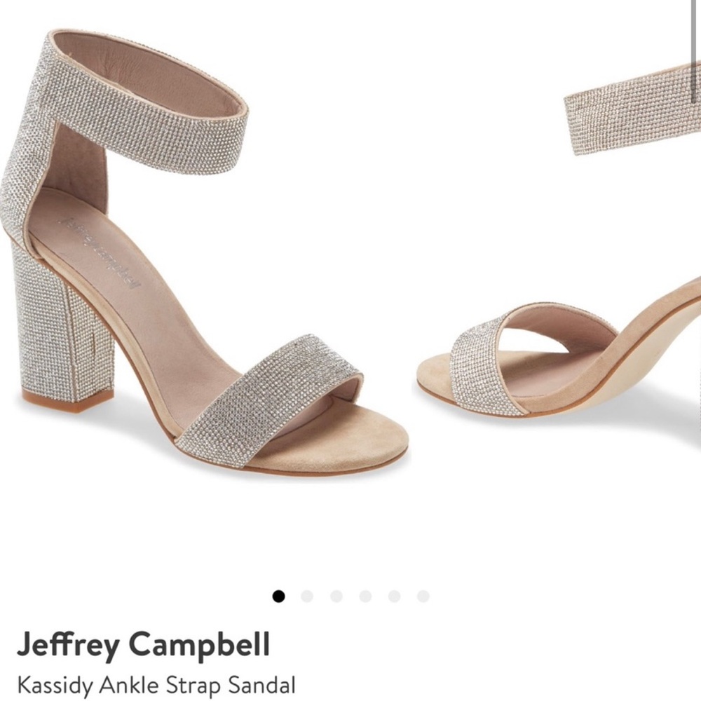 Jeffrey Campbell Kassidy Rhinestone Heel Sandals